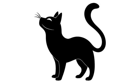 Black Cat Silhouette Look Upwards: A Designer's Real-World Review