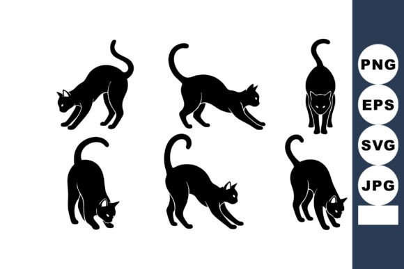 Black Cat Silhouettes Poses Review
