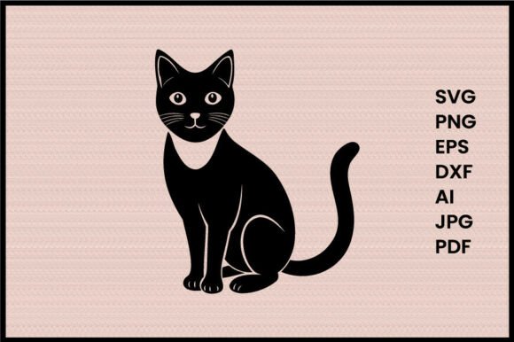 Cat Vector Illustration Silhouette