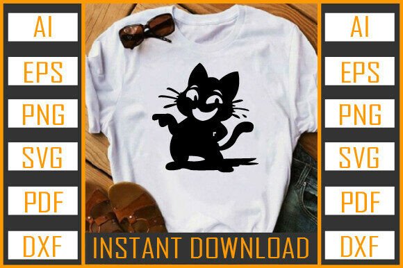 Cat Vector Silhouette 29 Review for Real Embroidery