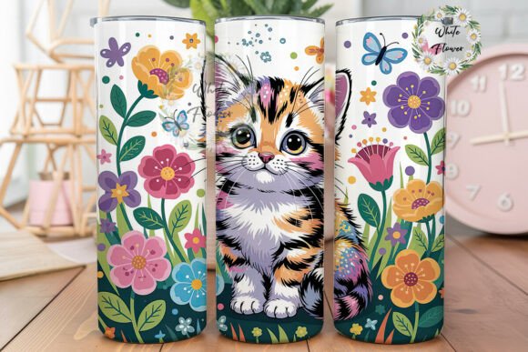 Kawaii Kitten 20oz Tumbler Wrap Embroidery Review