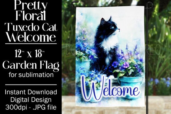 Reviewing Tuxedo Cat Garden Flag Sublimation, F3 for Real Projects
