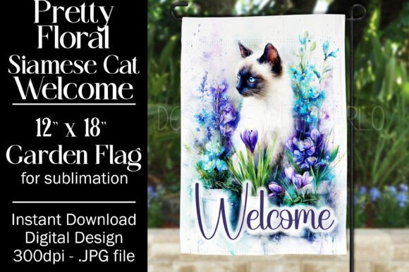 Siamese Cat Garden Flag Sublimation F1 Review