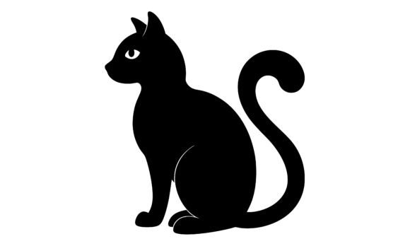 Silhouette Black Cat Sitting on White: A Designer's Embroidery Review