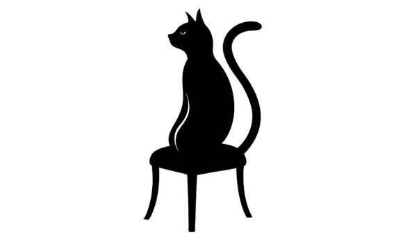 Silhouette of a Cat Sitting on Chair: A Designer's Review
