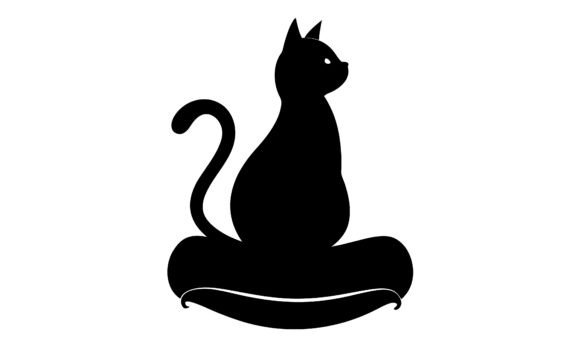 Silhouette of Sitting Cat on Pillow Review